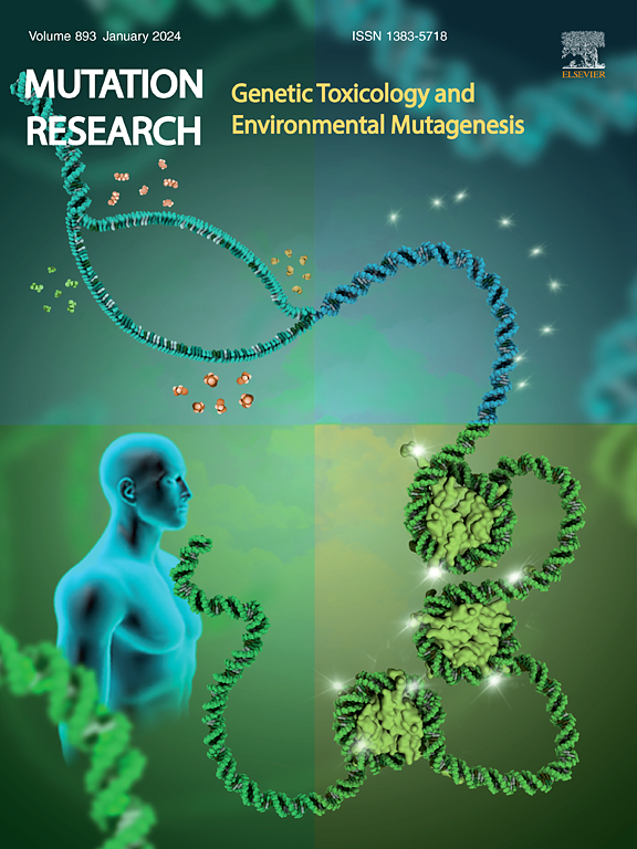 Go to journal home page - Mutation Research/Genetic Toxicology